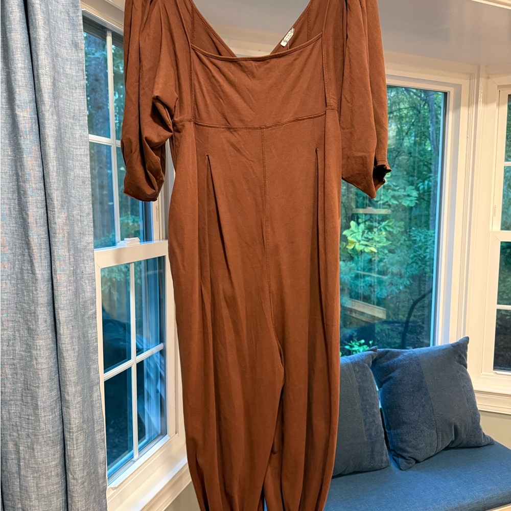Free People Brown Jumpsuit